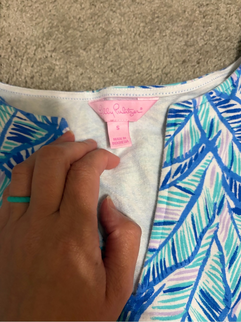 Lilly Pulitzer Harper Shift Dress “Bennet Blue Let’s Mango” print - Picture 3 of 4